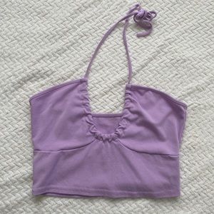 Lavender crop top